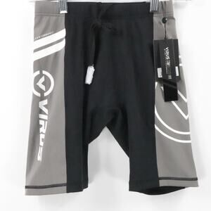 Virus Shorts Men Small Black Gray CO13 Weightlifting Training Compression
